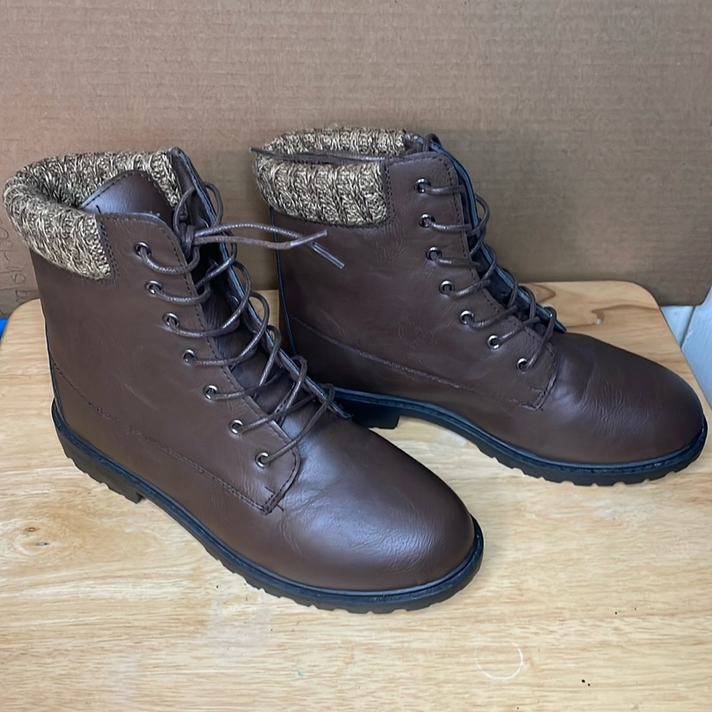 Brown Caitie laced up boots